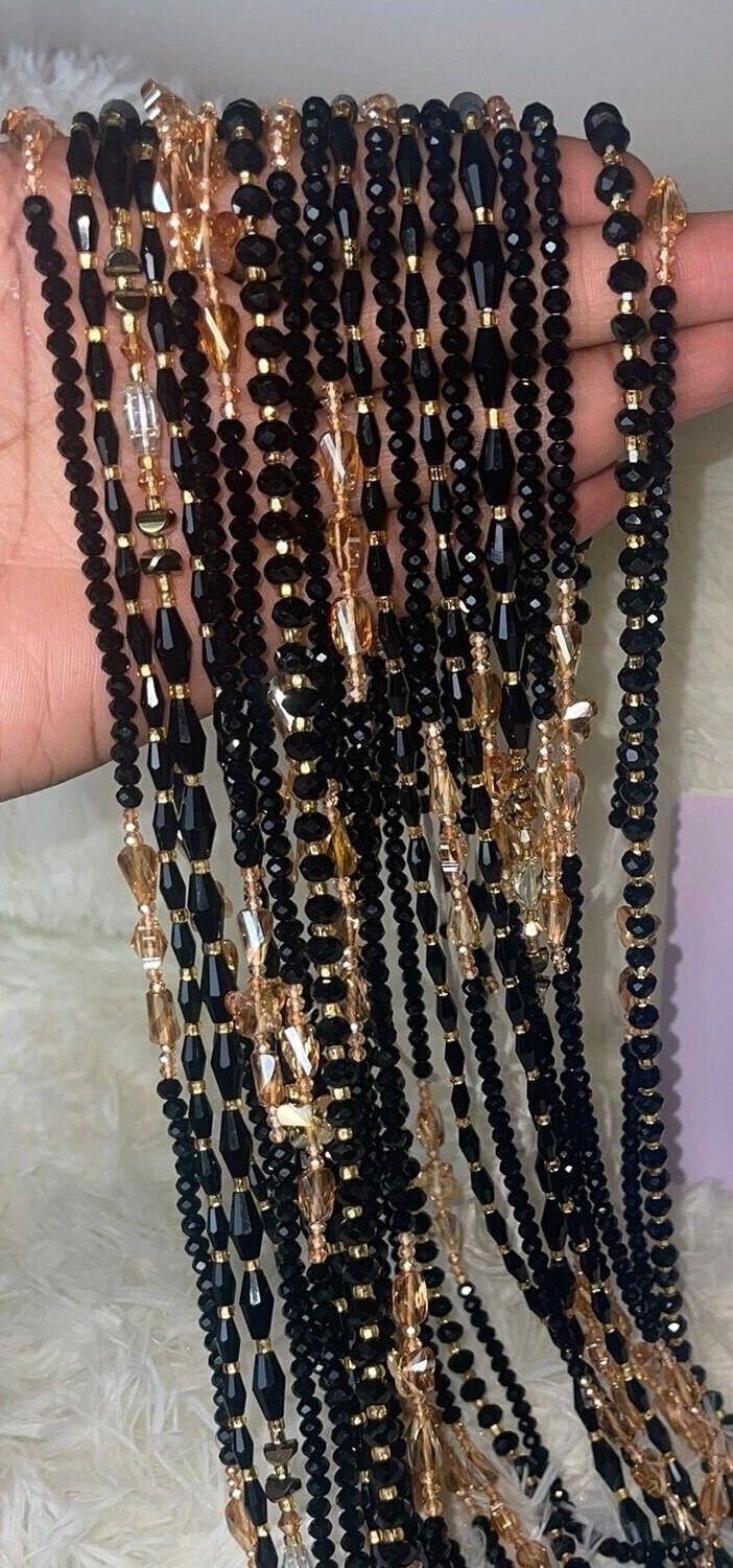 Black waist beads (5sets)